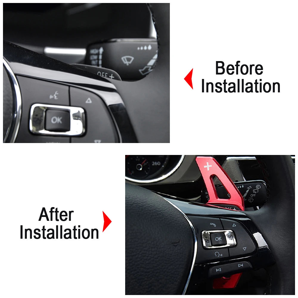 For Volkswagen Tiguan MK2 VW Arteon 2022 Golf7 8 Variant Alltrack MK7 T-Cross Passat B8 Steering Wheel DSG Paddle Shifter Extend