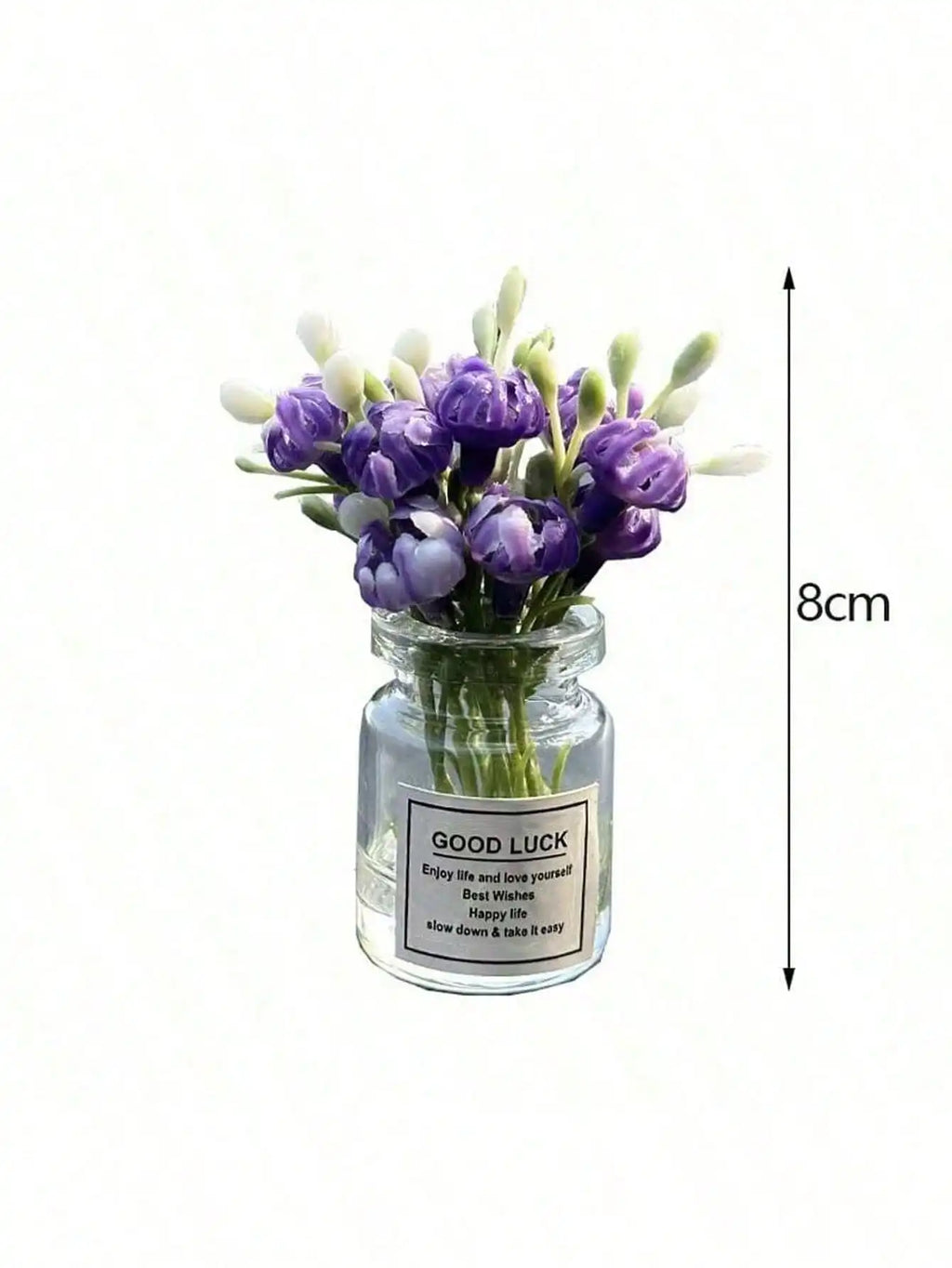 2pcs Cute Rabbit Ornament Flower Vase Decor For Car Interior
