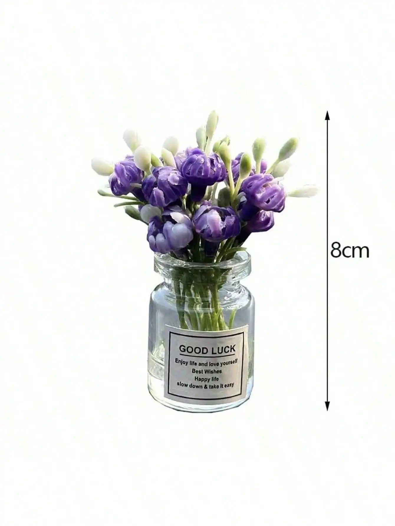2pcs Cute Rabbit Ornament Flower Vase Decor For Car Interior