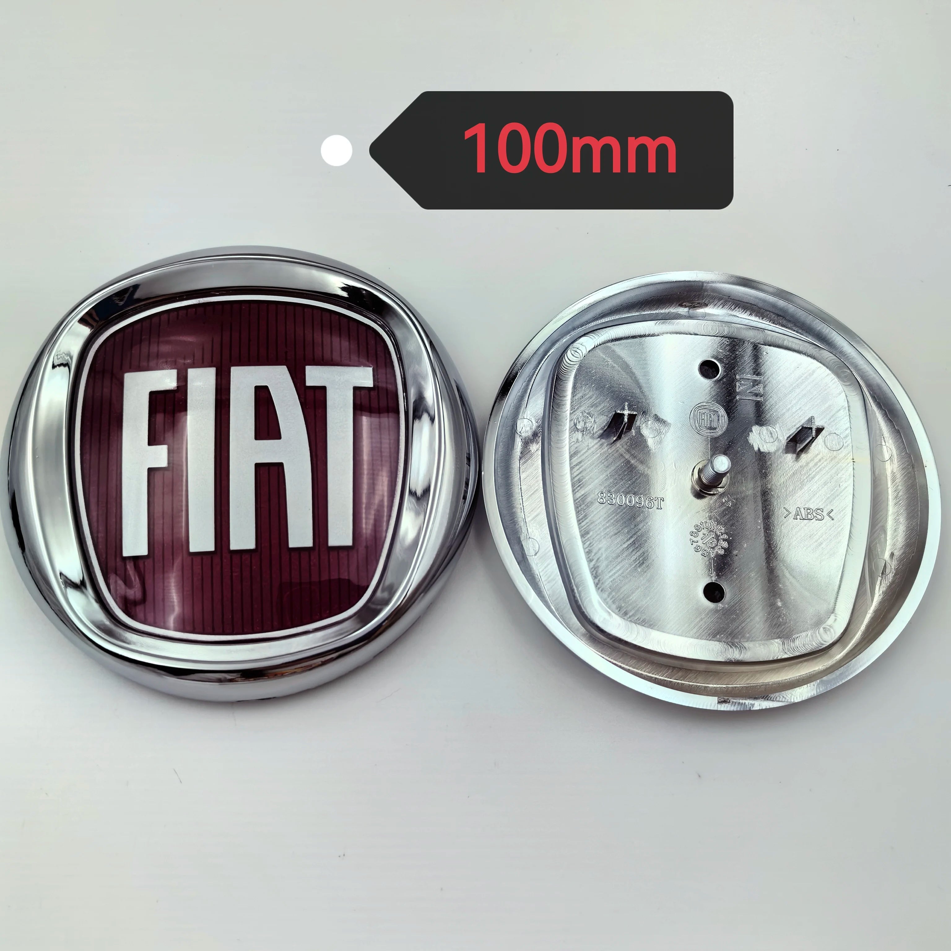 85/90/95/100/120mm Emblem for FIAT Car Hood - Accessory for DobloTipo Panda Ducato Fiorino Grande Punto 500X 500 Freemont Stilo