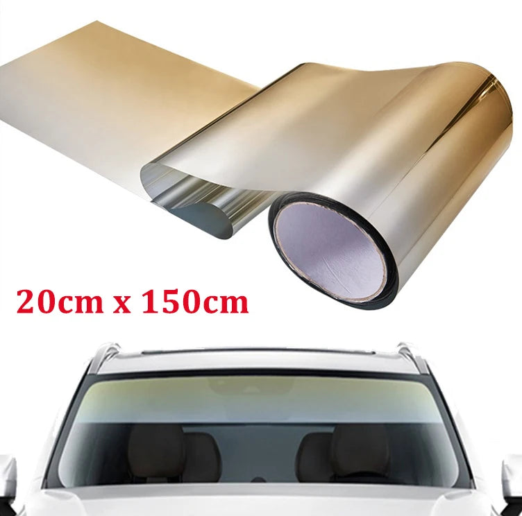 Car Window Sun Visor Strip Tint Film Front Windshield Protect Shade Blocking UV Sticker DIY Film Gradient Colorful Car Stickers