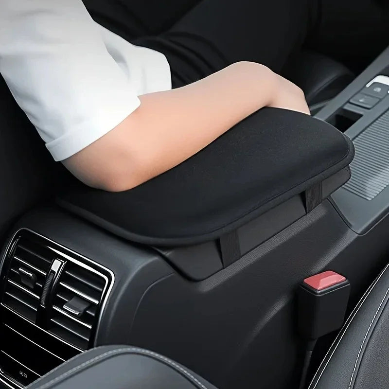 Car armrest box height pad, car armrest pad, center console lifting pad, black, suitable for car interior, armrest cover