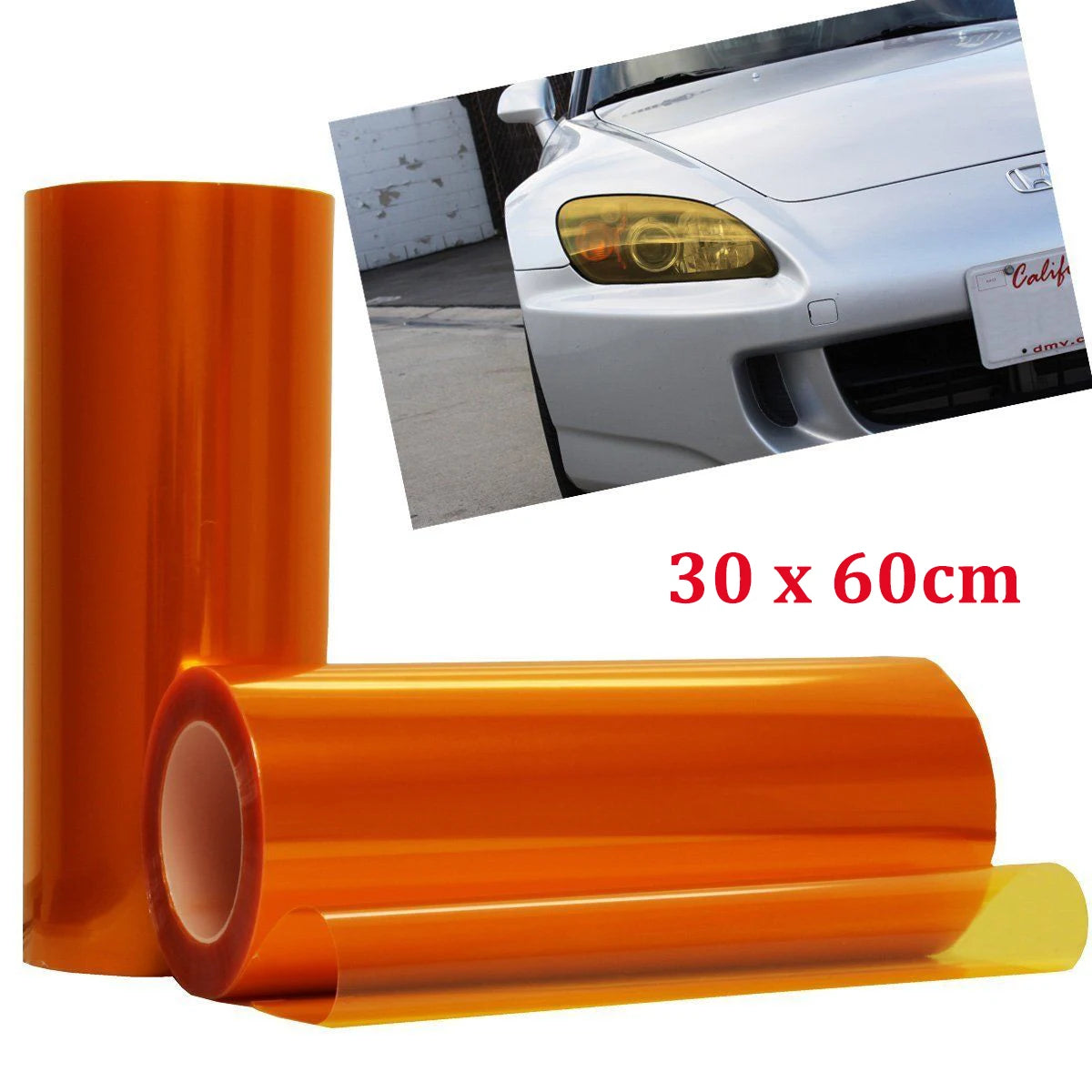 Car Window Sun Visor Strip Tint Film Front Windshield Protect Shade Blocking UV Sticker DIY Film Gradient Colorful Car Stickers