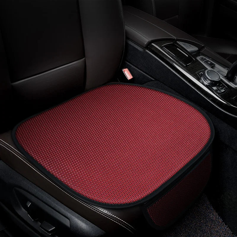 Non-Slip Car Seat Pad for Summer Breathable and Refreshing Anti-Slip Cotton Car Seat Covers, Ice Silk Cooling Car Seat Covers