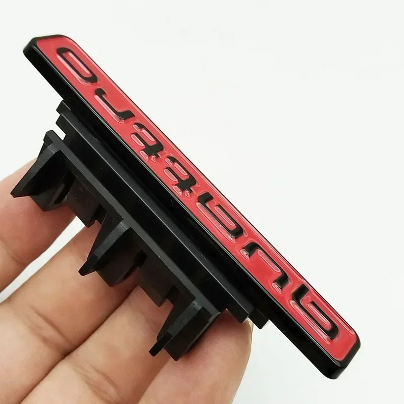 95mm For Audi Q5 A4 B8 B6 B9 B7 A3 A6 C6 A5 Q7 A1 Q3 A7 A8 Quattro Logo Auto Accessories3D ABS Car Front Grill Emblem Badge