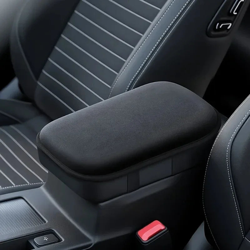 Car armrest box height pad, car armrest pad, center console lifting pad, black, suitable for car interior, armrest cover