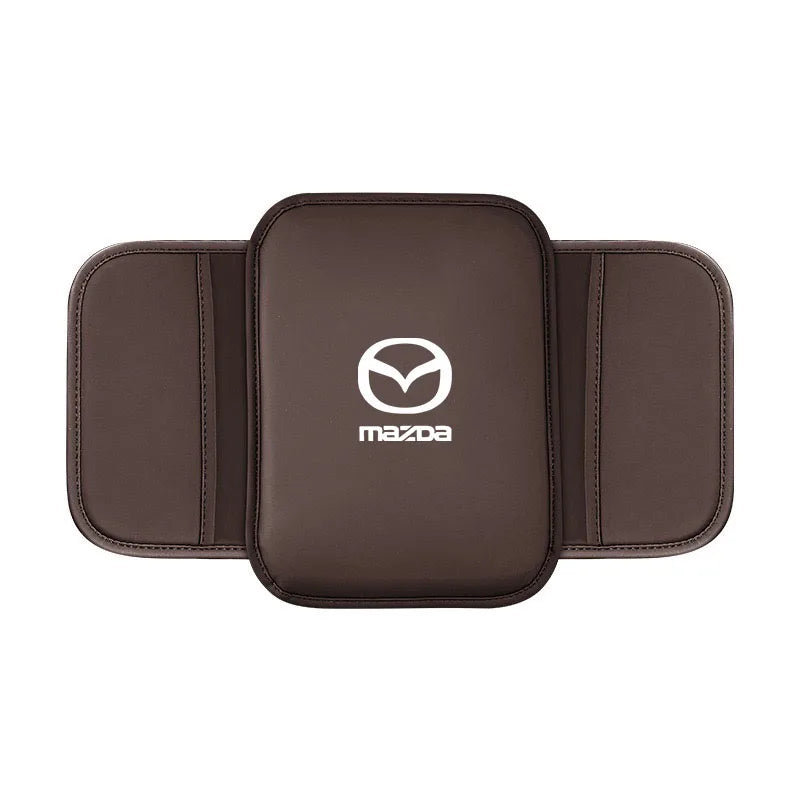 Leather Car Armrest Cushion With Storage Bag for Mazda 2 3 6 5 Atenza CX3 CX5 MX5 CX7 Axela CX30 CX90 CX60 Auto Accessories