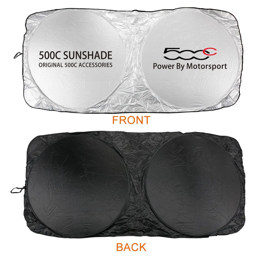 Car Windshield Front Sun Shade Parasol Cover For Fiat 500 500C 500X 500L Abarth 695 Anti UV Reflector Auto Accessories Tools