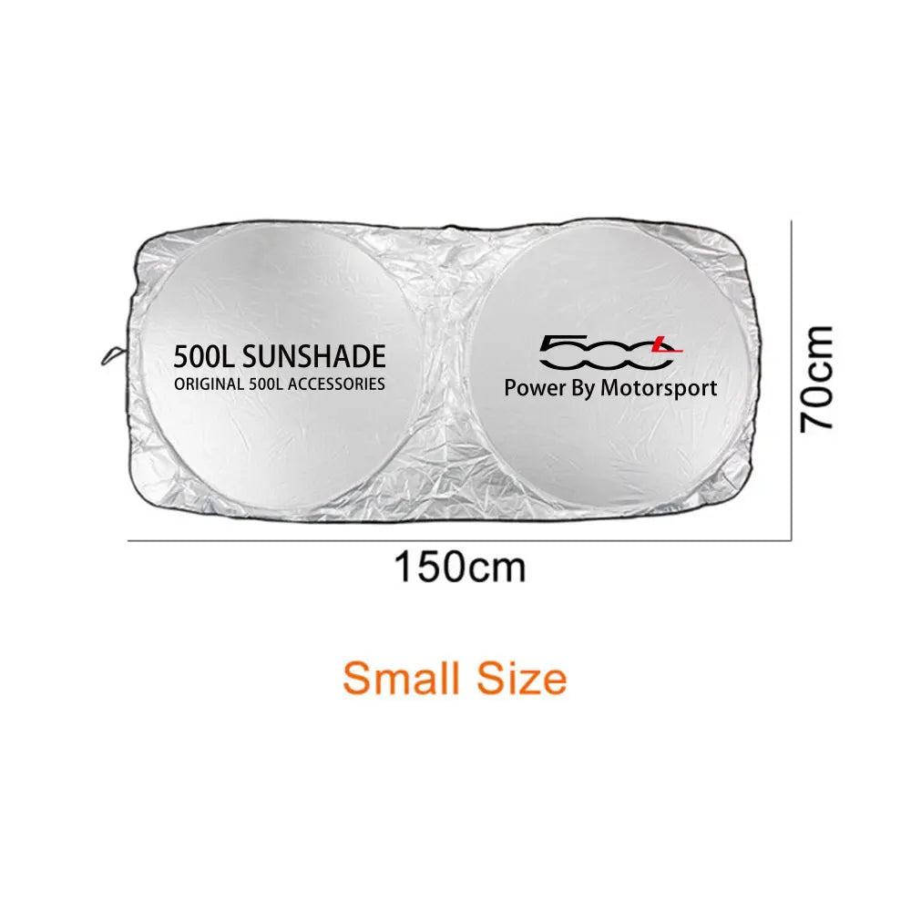Car Windshield Front Sun Shade Parasol Cover For Fiat 500 500C 500X 500L Abarth 695 Anti UV Reflector Auto Accessories Tools