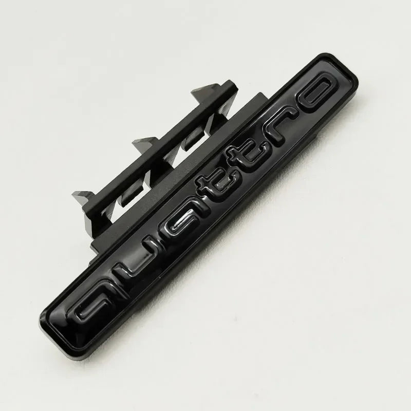 95mm For Audi Q5 A4 B8 B6 B9 B7 A3 A6 C6 A5 Q7 A1 Q3 A7 A8 Quattro Logo Auto Accessories3D ABS Car Front Grill Emblem Badge
