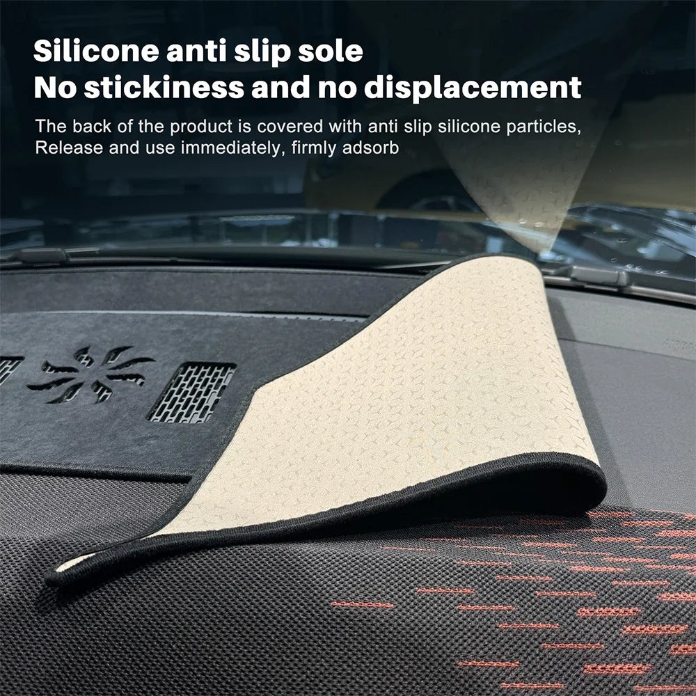 Anti UV Dashboard Mat Cover Center Console for Mini Cooper Aceman J05 2024 2025 Premium Flannel Mat Protector Pad Sunshade