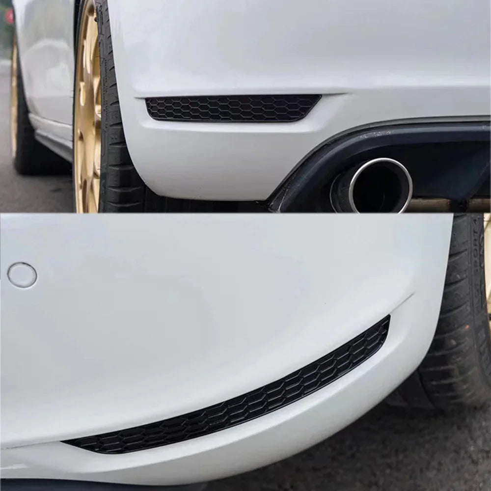2pcs Rear Bumper Reflector Delete Cover For Volkswagen VW Golf MK8 MK7.5 MK7 MK6 TSI TDI GTI GTD R R-Line 2009-2023 Tuning