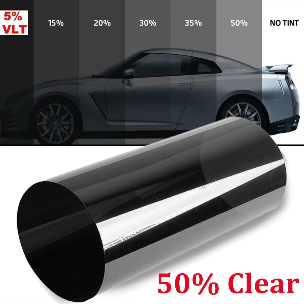 Car Window Sun Visor Strip Tint Film Front Windshield Protect Shade Blocking UV Sticker DIY Film Gradient Colorful Car Stickers